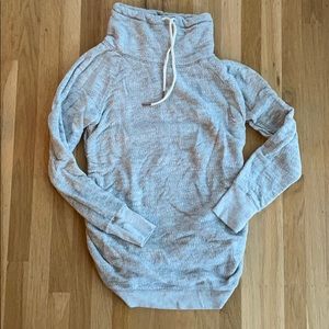 Maternity funnel neck sweatshirt